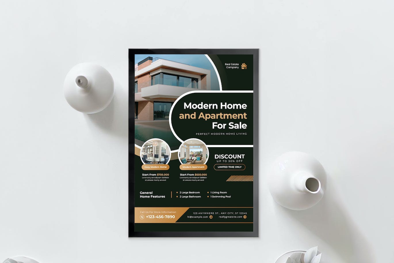 A4 海报 PSD 样机 A4 Poster PSD Mockup