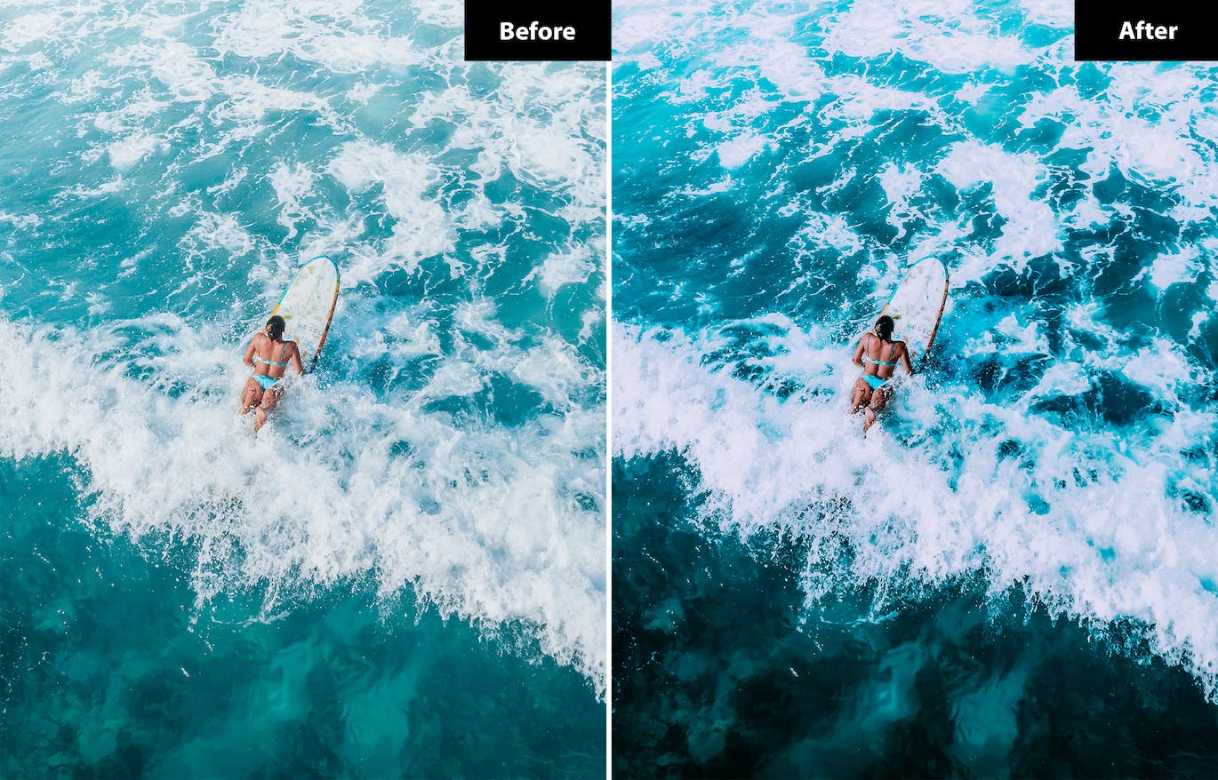 6 个海滩摄影照片调色效果 Lightroom 和 Photoshop 预设 6 Beach Look Lightroom and Photoshop Presets