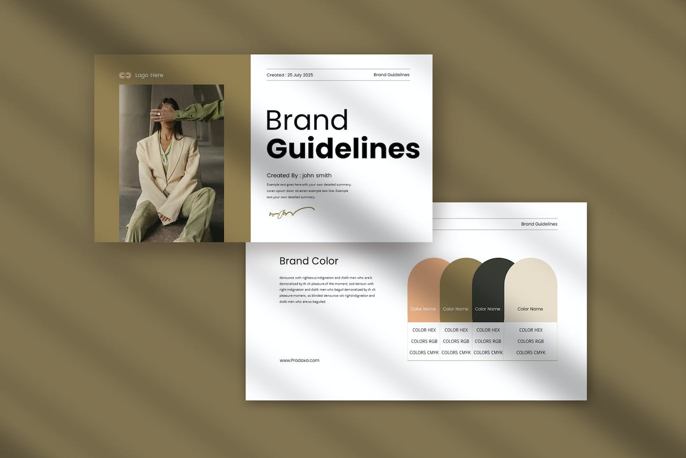 品牌指南PPT幻灯片演示模板 Brand Guidelines Presentation Template