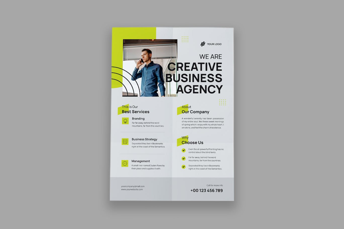 创意商业机构传单 Creative Business Agency Flyer