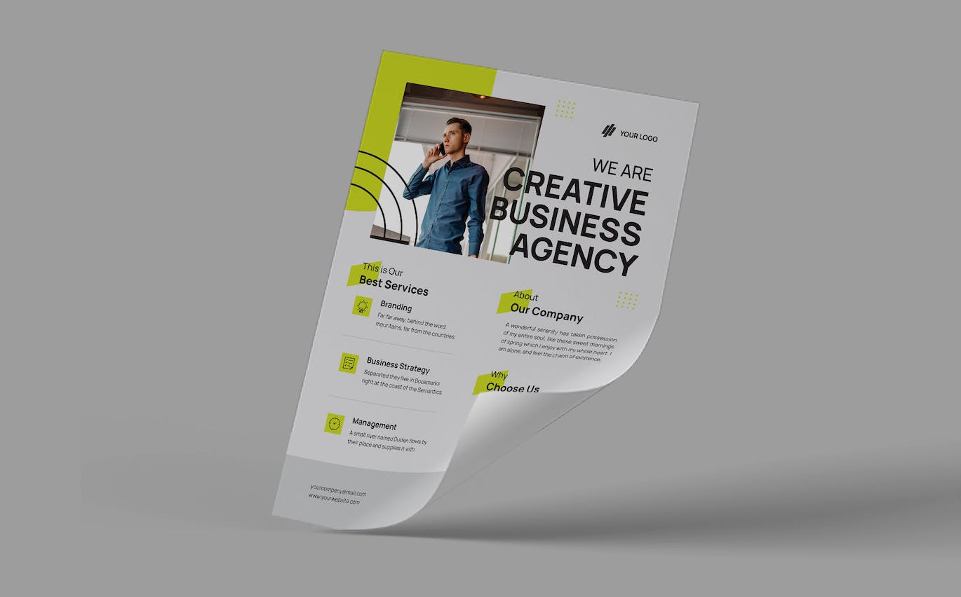 创意商业机构传单 Creative Business Agency Flyer