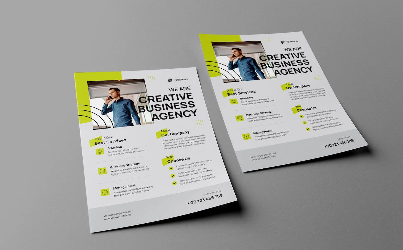 创意商业机构传单 Creative Business Agency Flyer