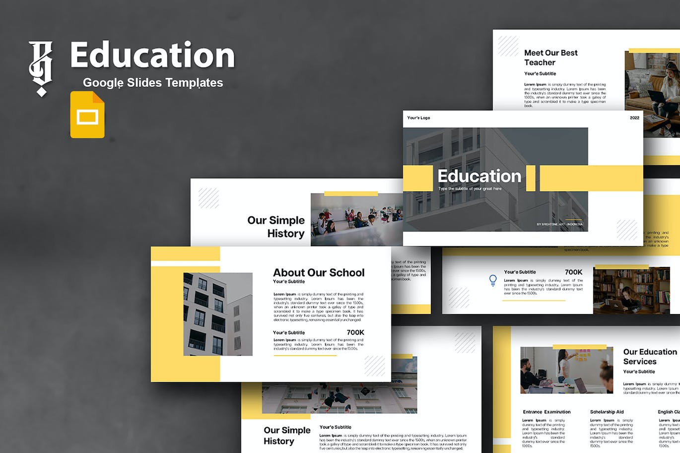 教育主题 Google 幻灯片模板 Google Slides Templates &#8211; Education