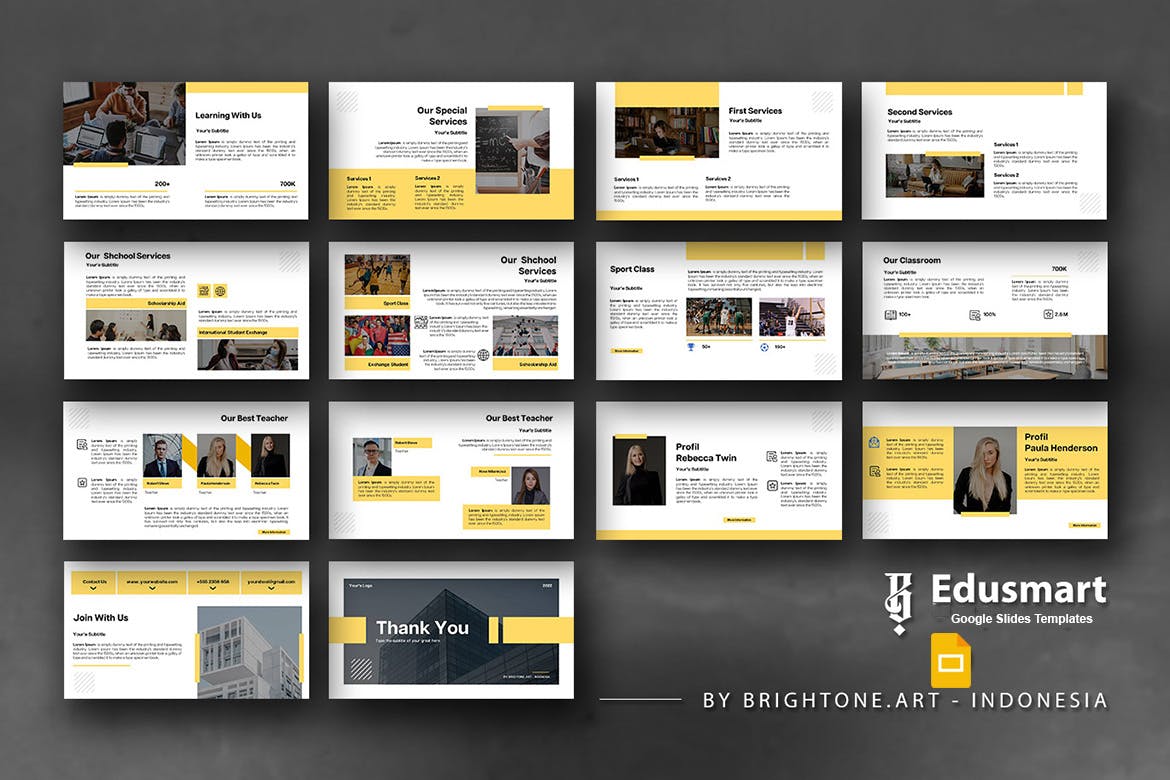 教育主题 Google 幻灯片模板 Google Slides Templates &#8211; Education