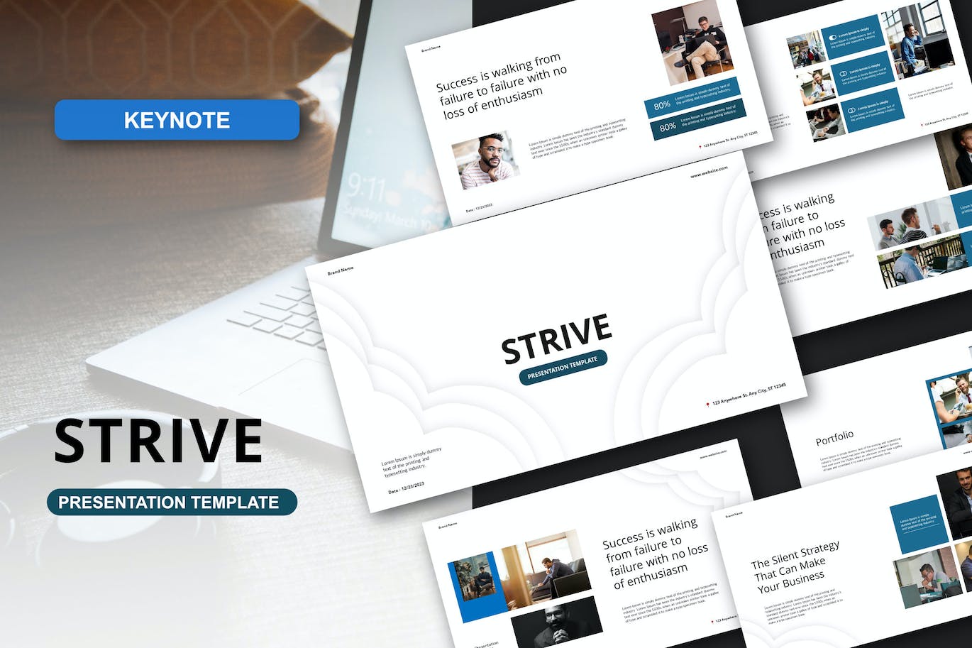 主题演讲Keynote模板 Strive Keynote Template