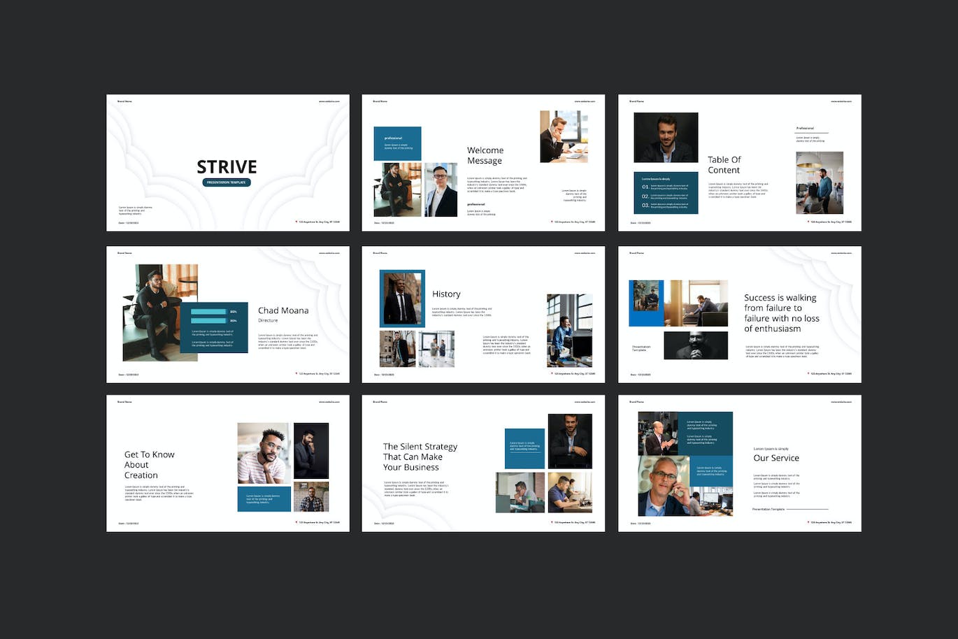 主题演讲Keynote模板 Strive Keynote Template