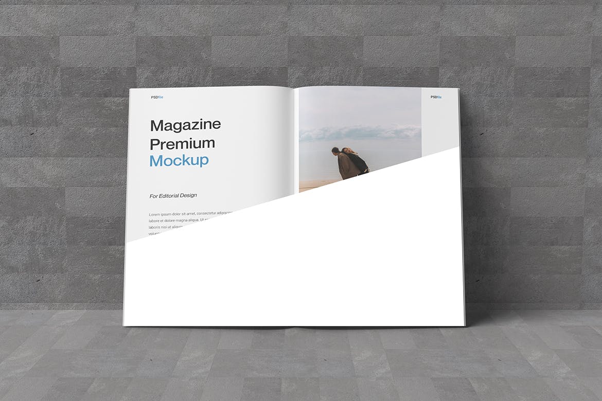 杂志排版设计预览样机 XMI &#8211; Magazine Mockup