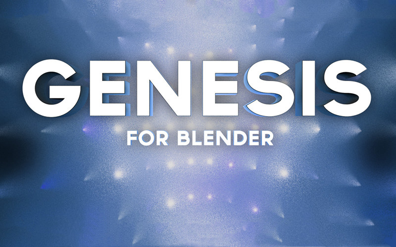 【Blender插件】Genesis Light Generator v1.0 舞台场景灯光生成制作工具_