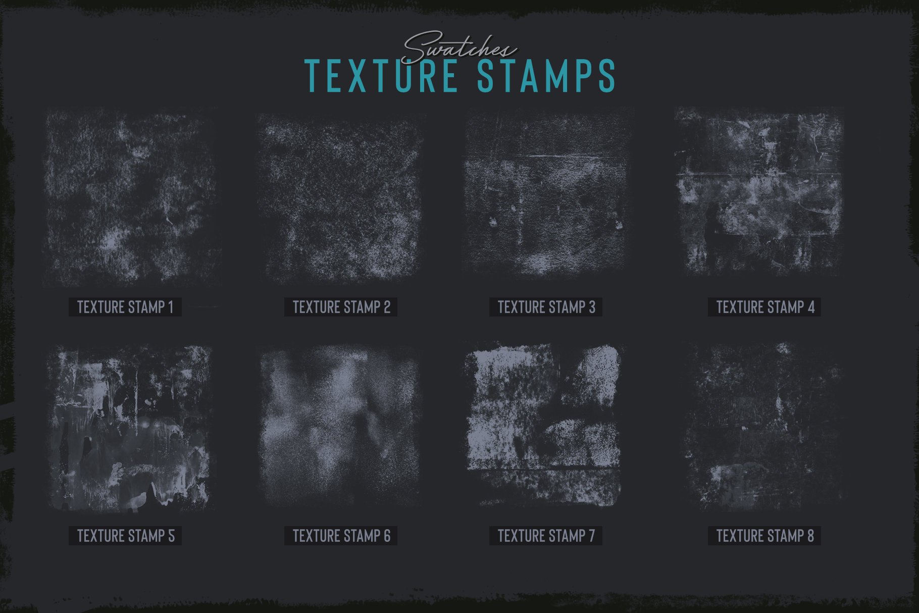 Grunge Toolbox Procreate Brushes 34个插图草图绘图艺术作品Procreate画笔 -