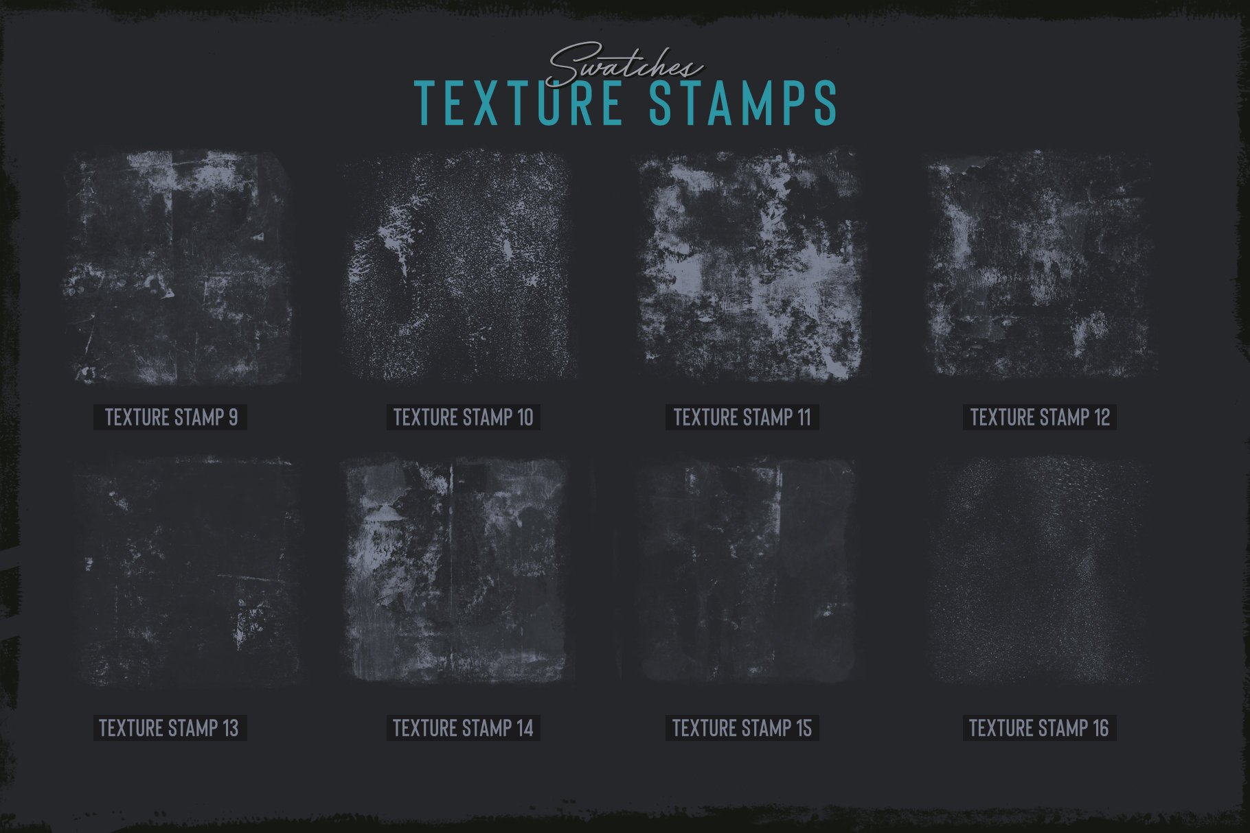 Grunge Toolbox Procreate Brushes 34个插图草图绘图艺术作品Procreate画笔 -