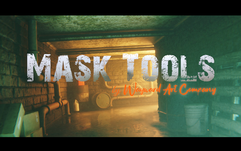 【Blender插件】Mask Tools V2.0 更改创建材质纹理混合遮罩_