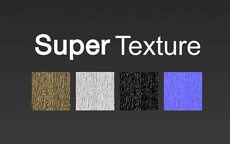 【Blender插件】Super Texture V1.82 PBR分层材质贴图制作_