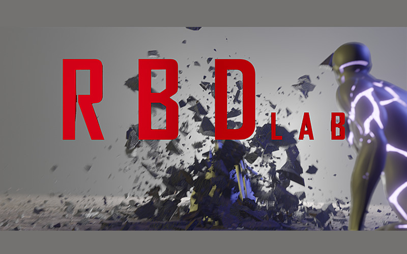 【Blender插件】RBDLab 1.5 物理破碎爆炸烟雾碎片断裂掉落刚体模拟_