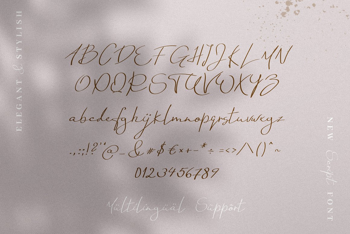 英文字体：优雅现代温柔连笔手英文无衬线字体 Sunday Sunshine - Handwritten Script Font（9407） -