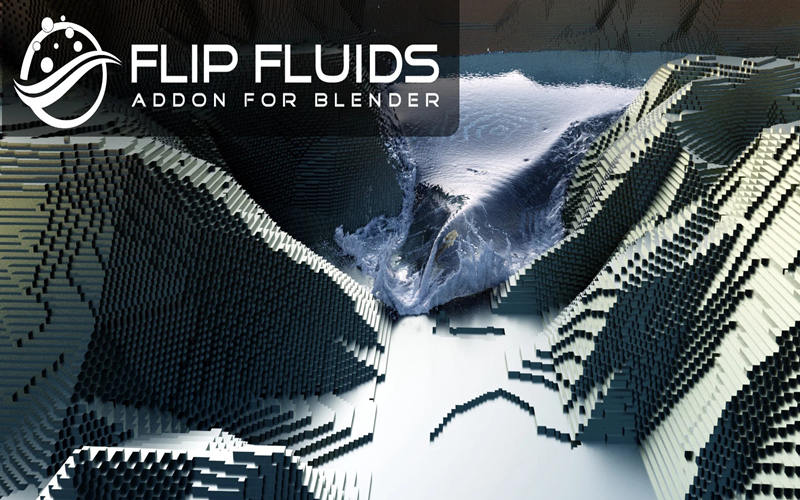 【Blender插件】 FLIP Fluids 1.7.3 超强流体水液体混合物理模拟_