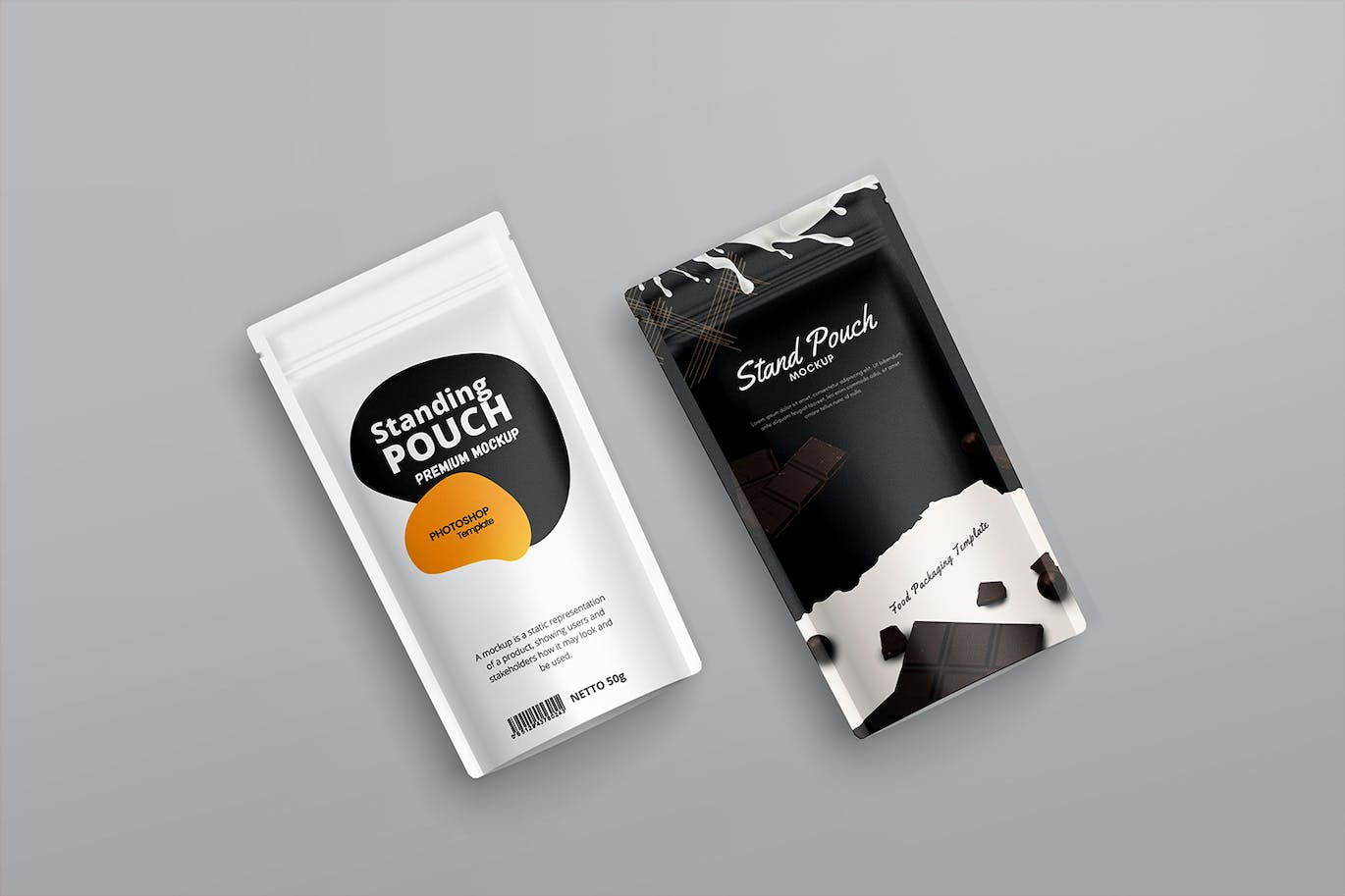 易封袋包装样机 Pouch Packaging Mockup