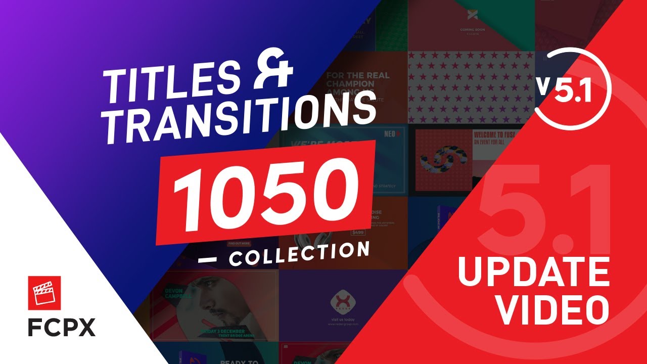 FCPX插件：1063个现代时尚文字标题LOGO排版设计动画转场过渡预设 FCPX Titles Graphics &#038; Transitions（9415） -