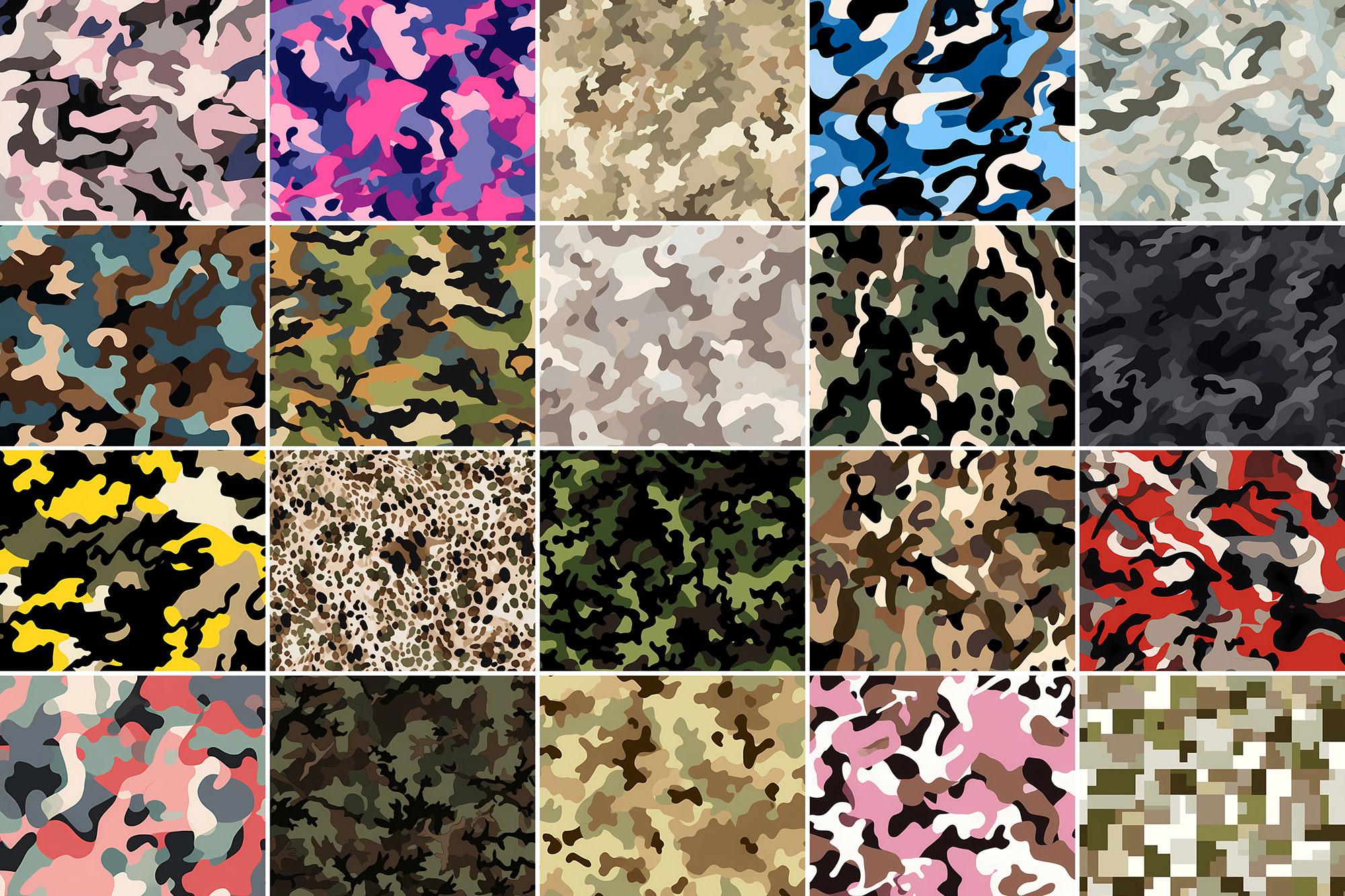 400+ Camouflage Patterns