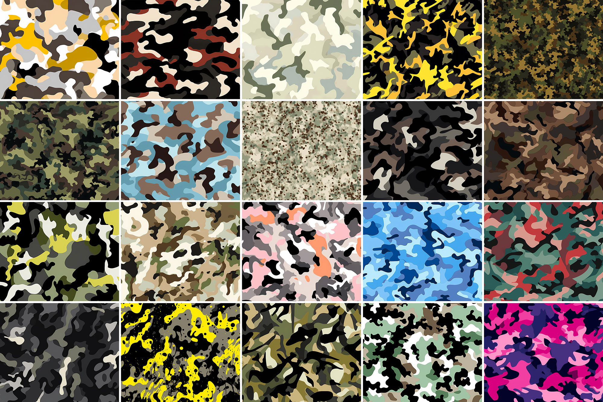 400+ Camouflage Patterns