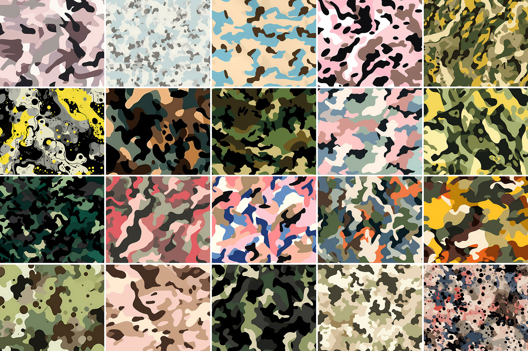 400+ Camouflage Patterns