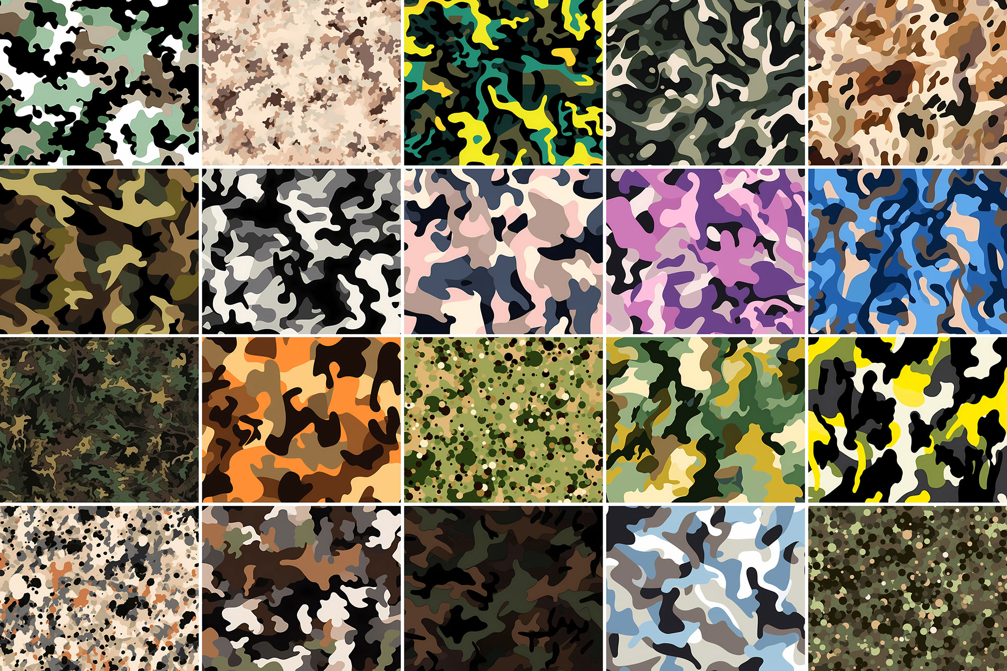 400+ Camouflage Patterns