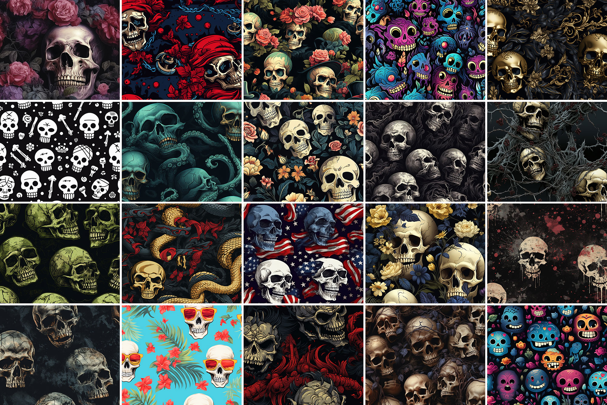 1000+ Skull Patterns