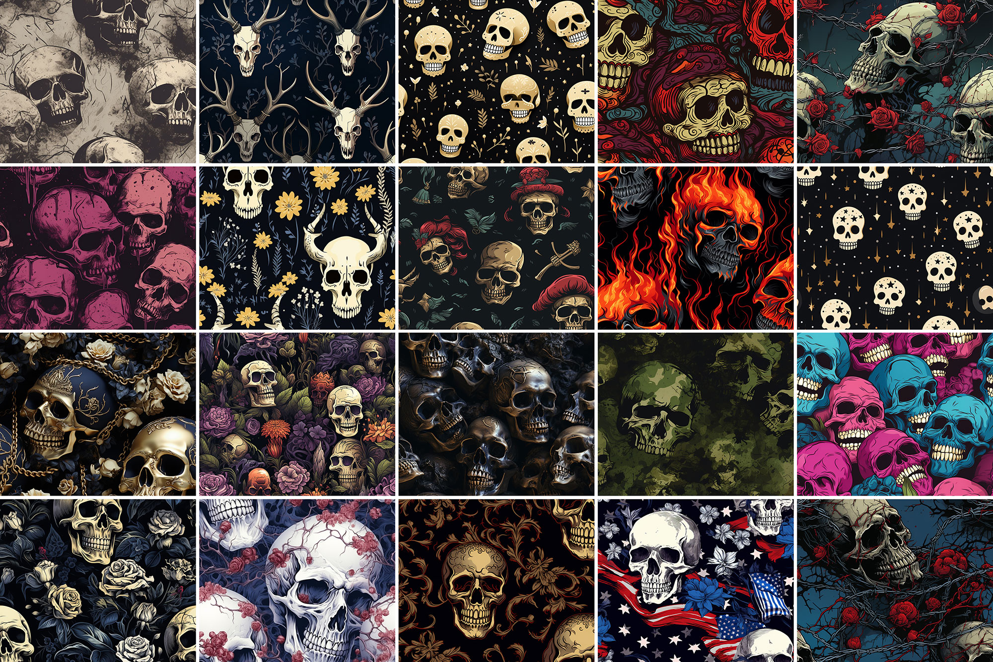 1000+ Skull Patterns