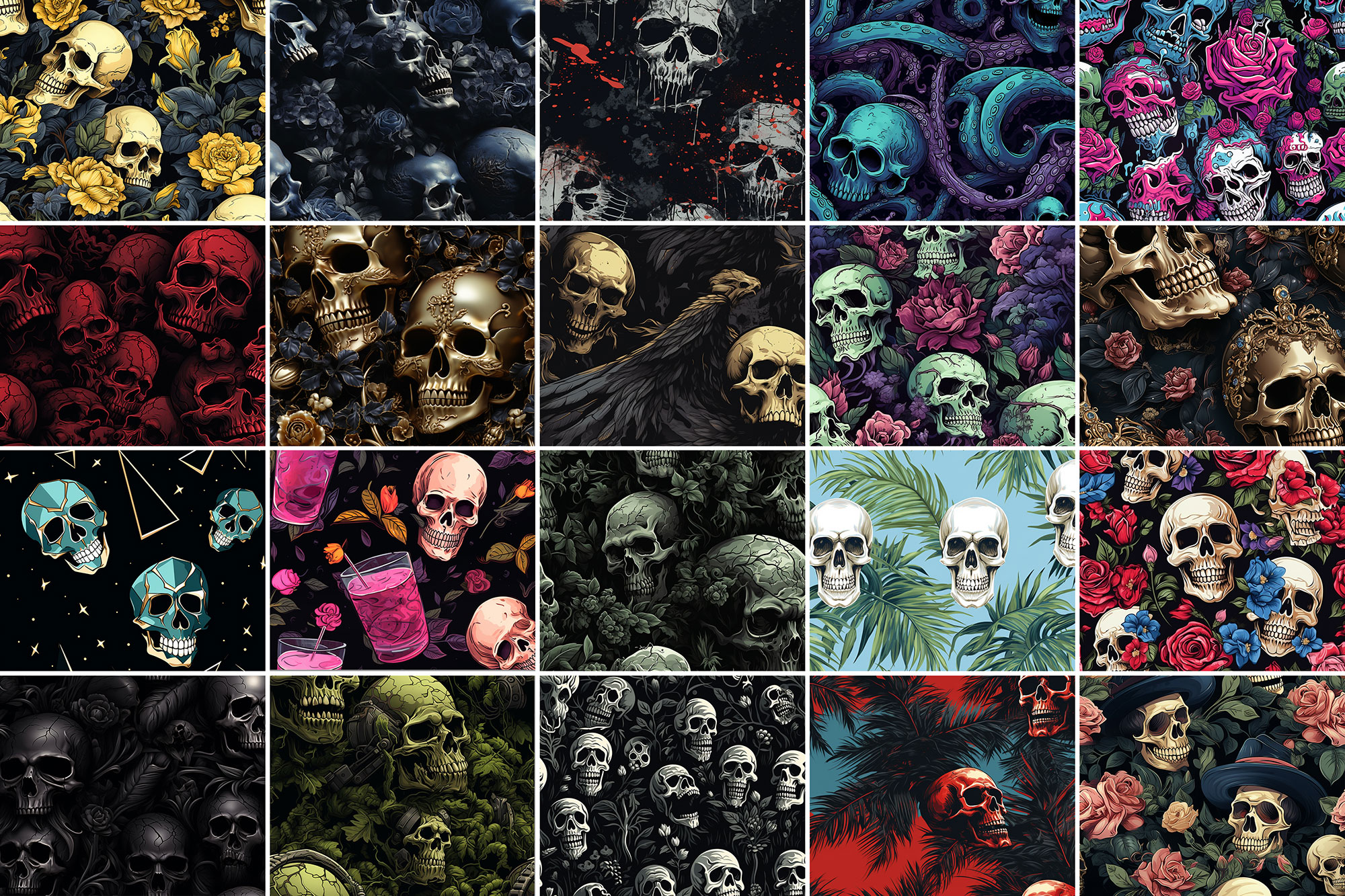 1000+ Skull Patterns