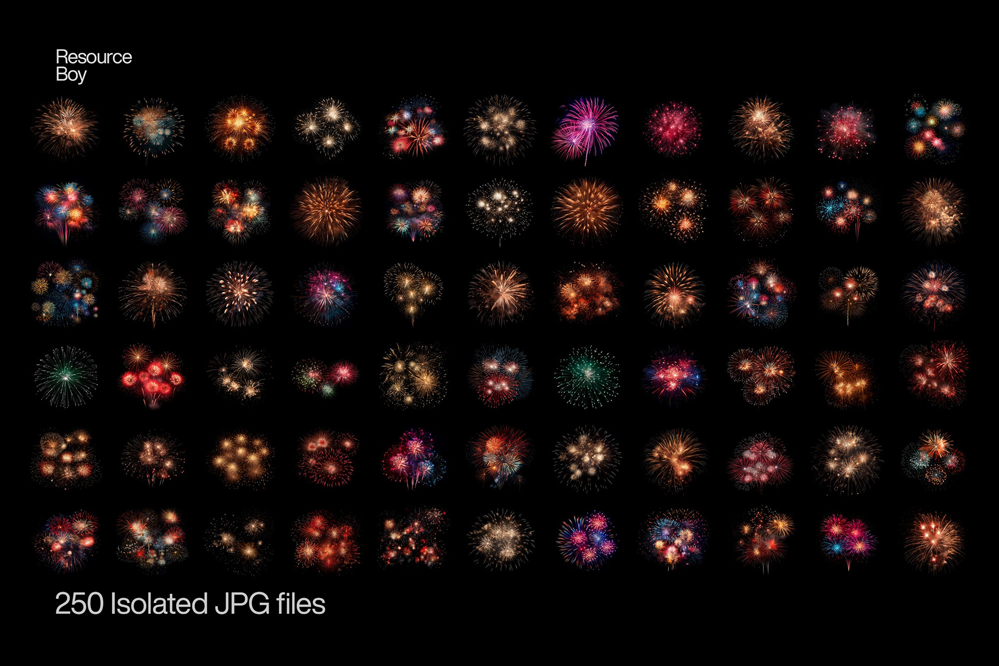 250 Fireworks Textures