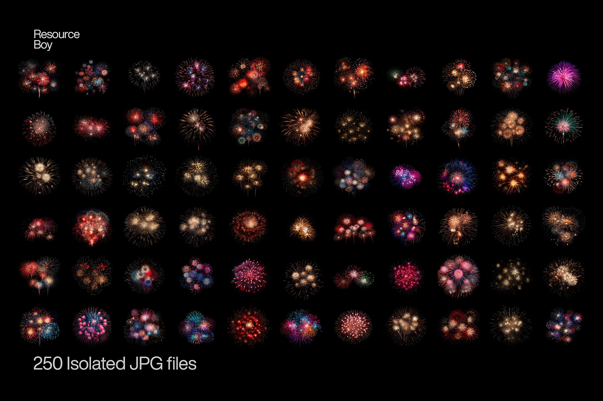 250 Fireworks Textures