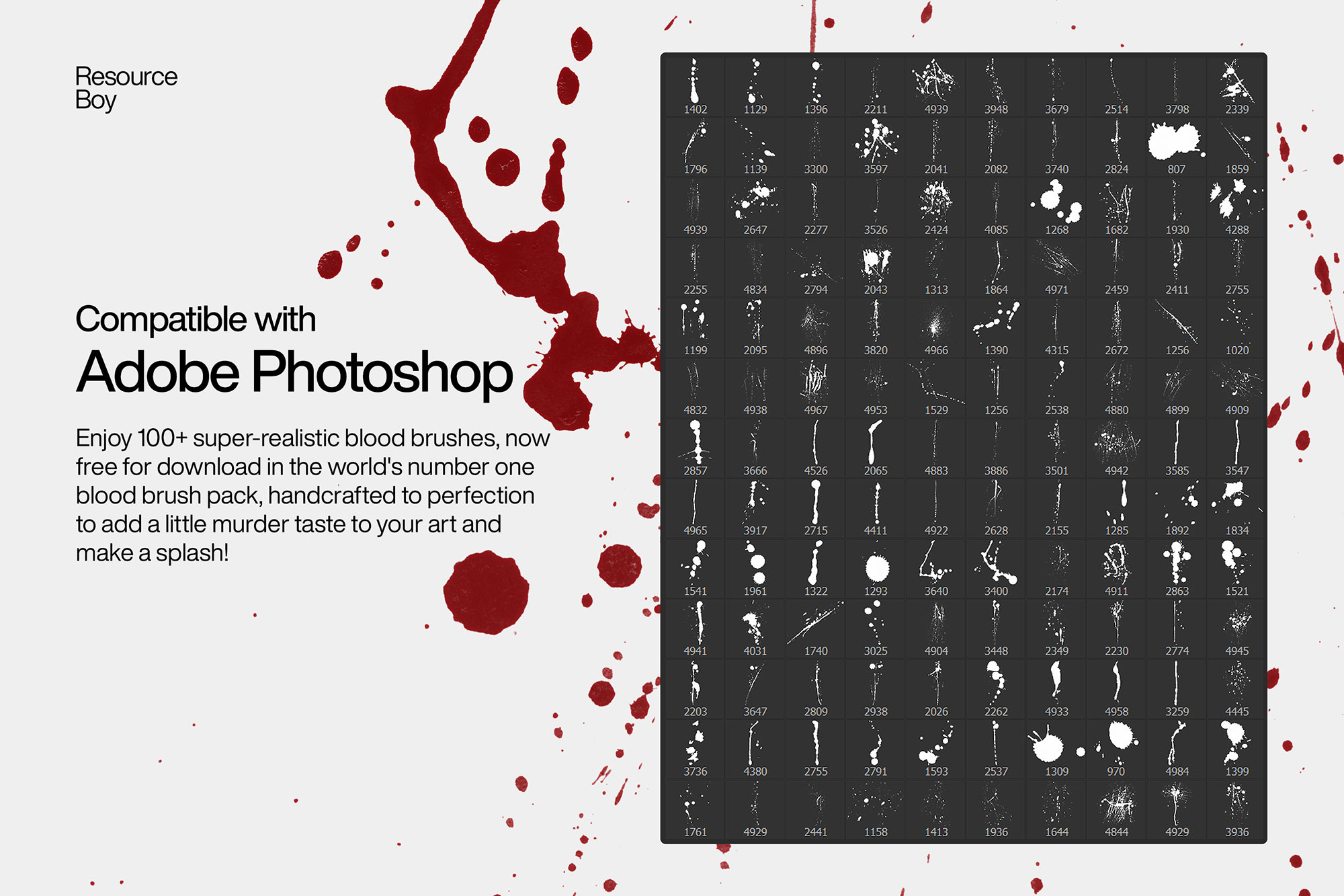 100+ Blood Photoshop Brushes