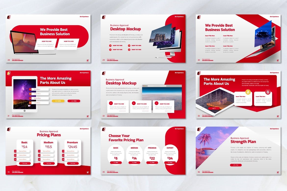 企业介绍商业主题PowerPoint模板 Minera &#8211; Business Powerpoint Templates