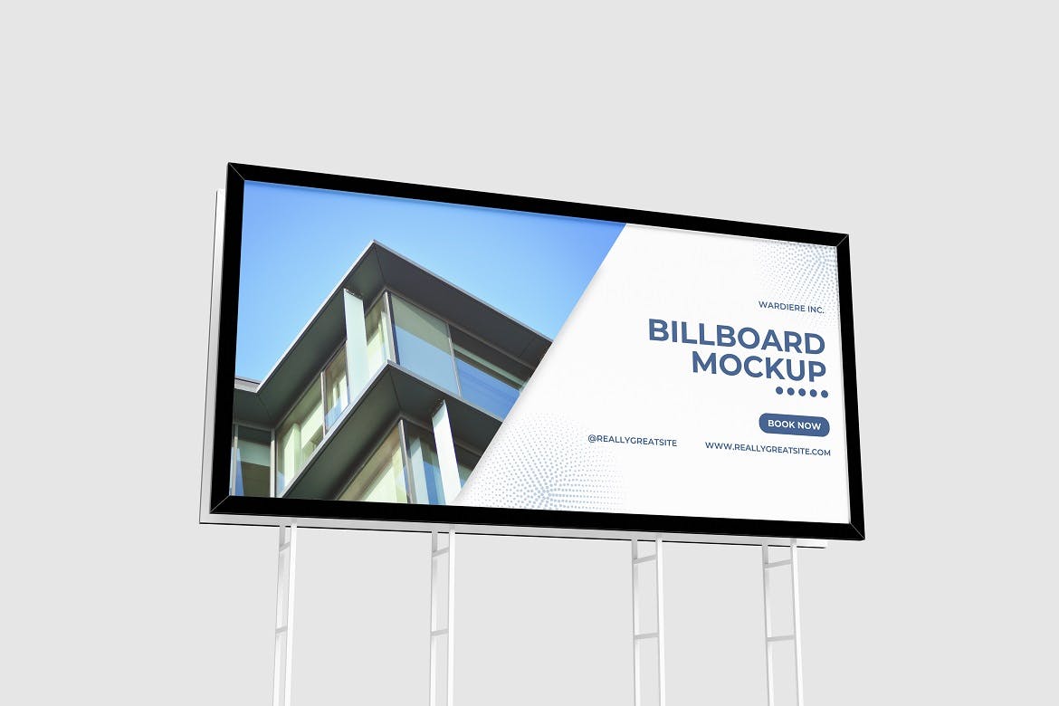 巨型户外广告牌样机 Billboard Mockup