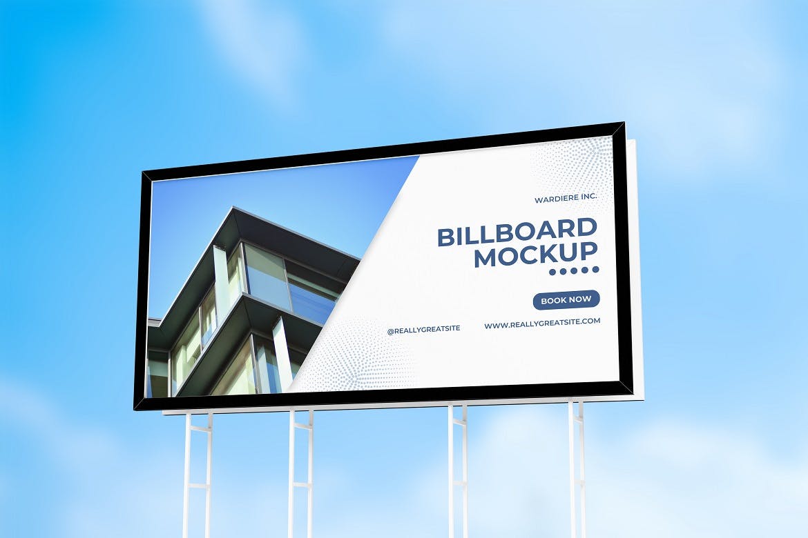 巨型户外广告牌样机 Billboard Mockup