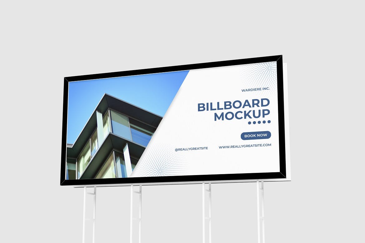 巨型户外广告牌样机 Billboard Mockup