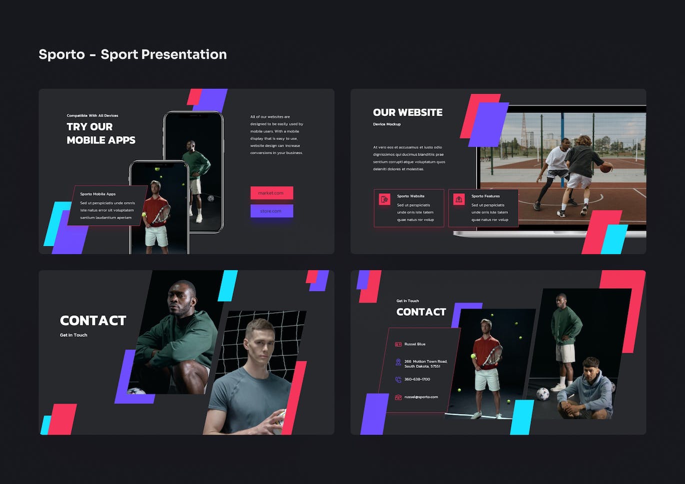 体育主题 Google 幻灯片演示文稿 Sporto &#8211; Sport Google Slides Presentation