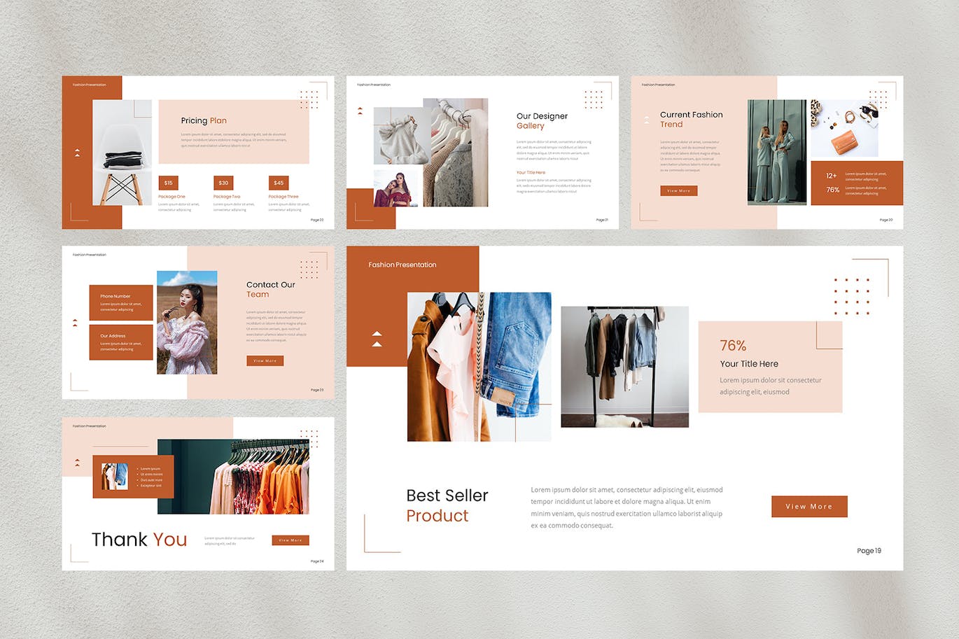 时尚主题演讲Keynote模板 Fashien — Fashion Keynote Template