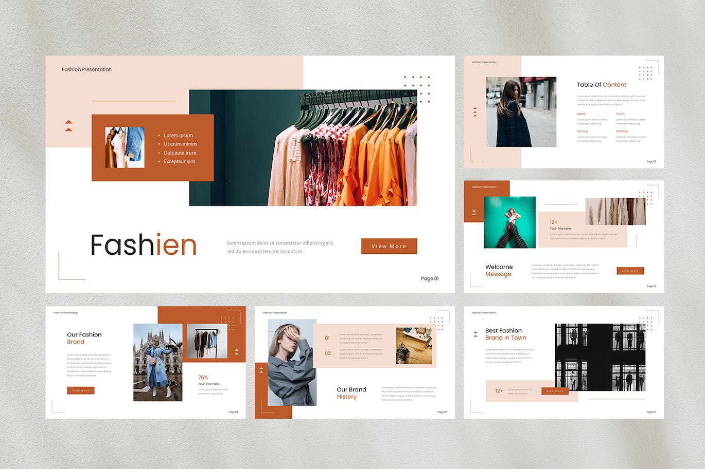 时尚主题演讲Keynote模板 Fashien — Fashion Keynote Template