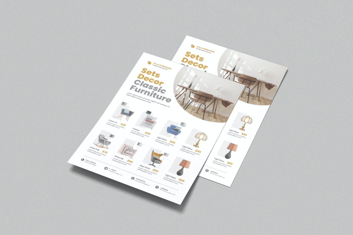 家具装饰产品目录模板 Catalogue Funiture Decor Template