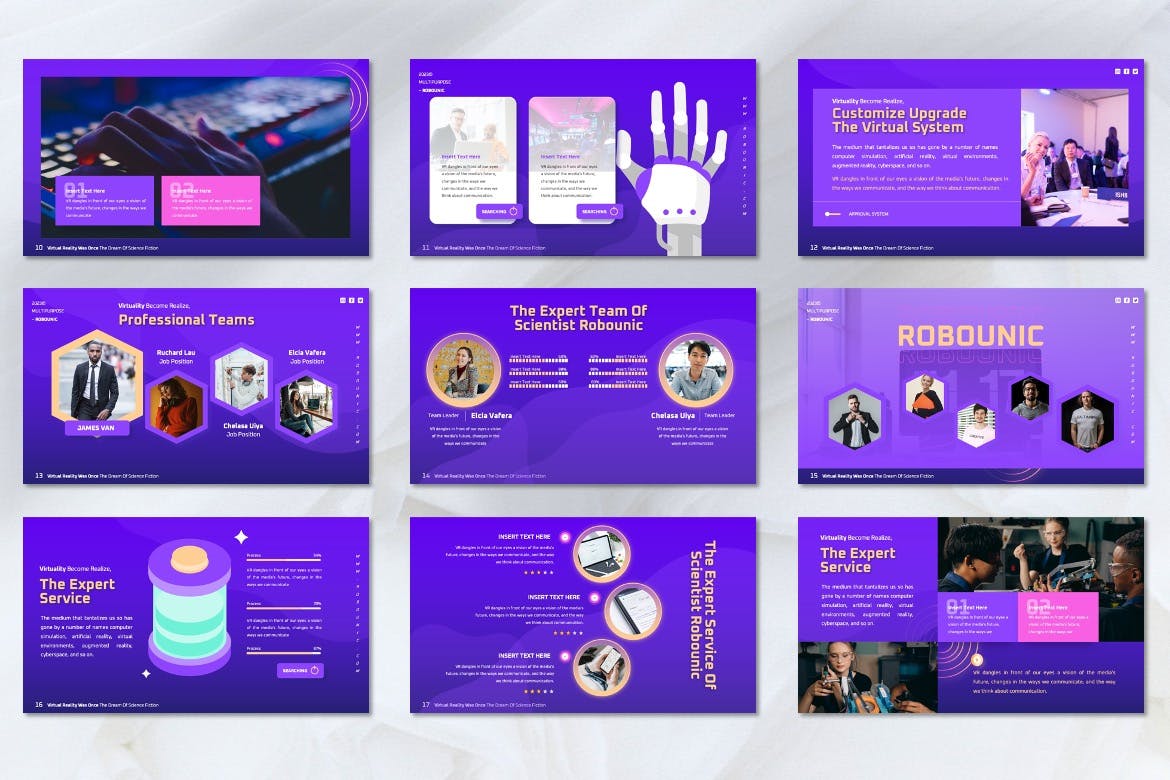 多用途主题演讲模板 Keynote 模板 Robounic &#8211; Multipurpose Keynote Templates