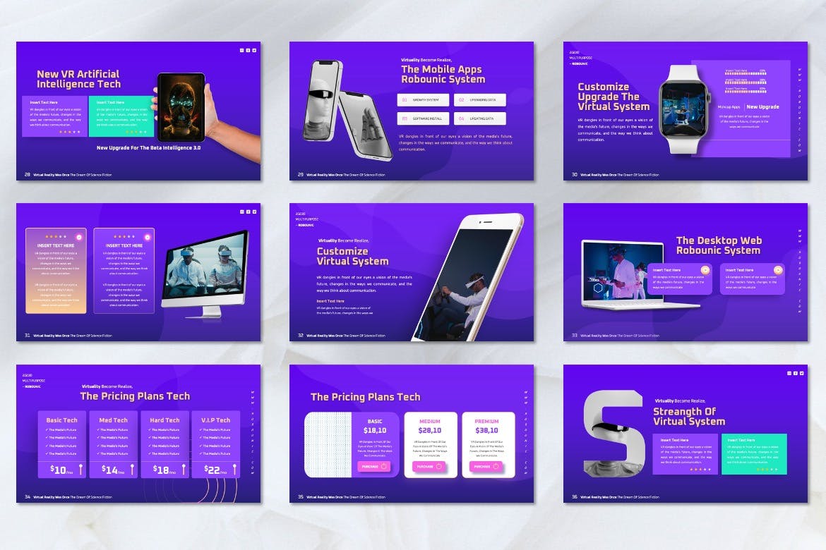 多用途主题演讲模板 Keynote 模板 Robounic &#8211; Multipurpose Keynote Templates