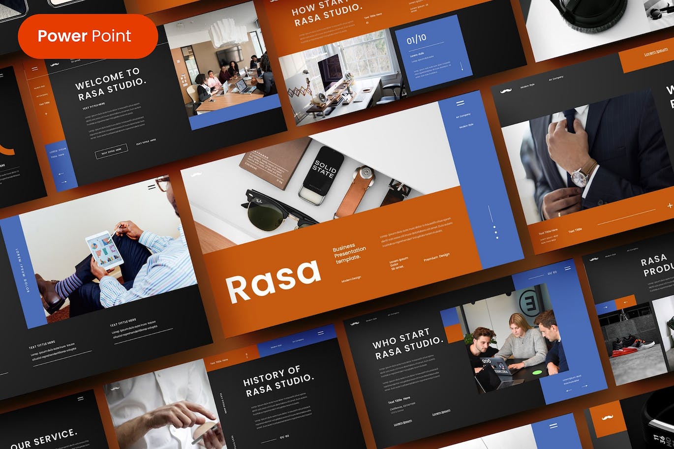 商业宣讲/产品发布会 PowerPoint 模板 Rasa  – Business PowerPoint Template