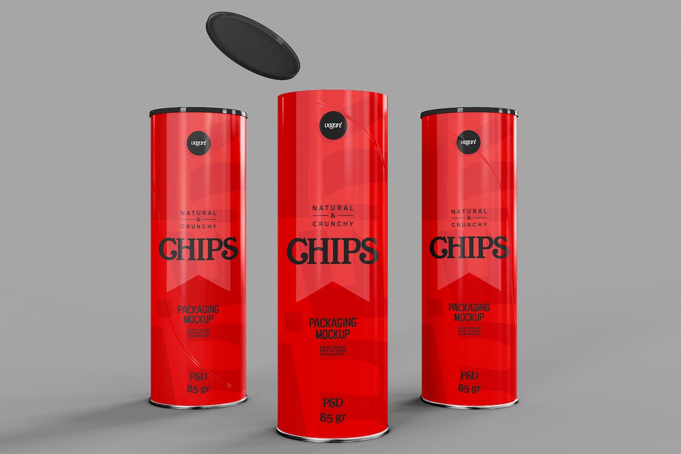 薯片纸管样机 Potato Chips Paper Tube Mockup