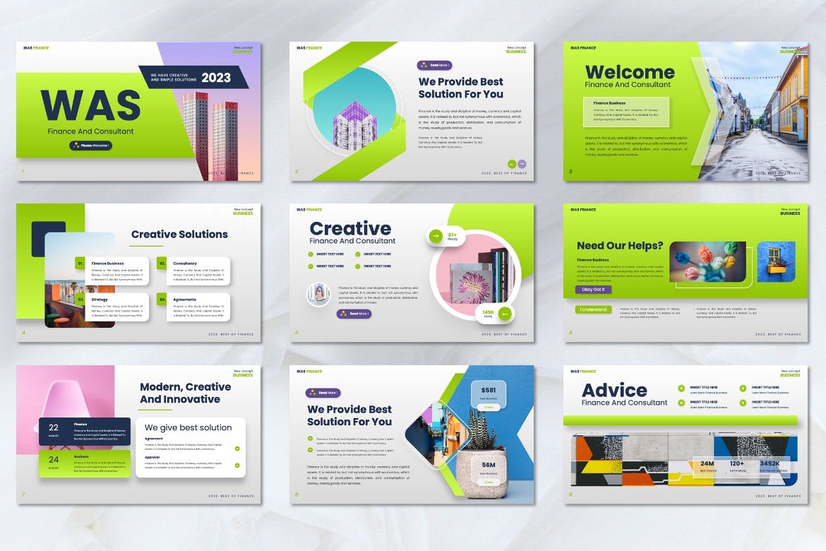 多用途 Powerpoint 幻灯片模板 WAS &#8211; Finance Powerpoint Templates