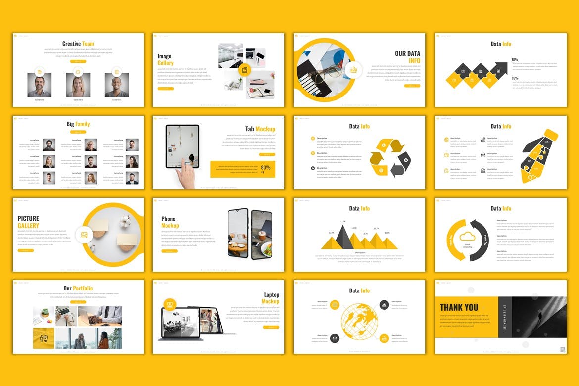 创意Powerpoint模板 Creslite &#8211; Creative Powerpoint Template