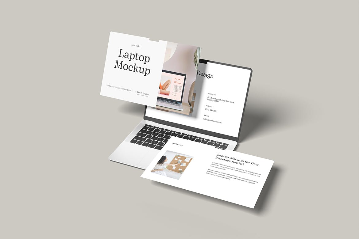 设计展示笔记本电脑样机 Awesome Laptop Mockup