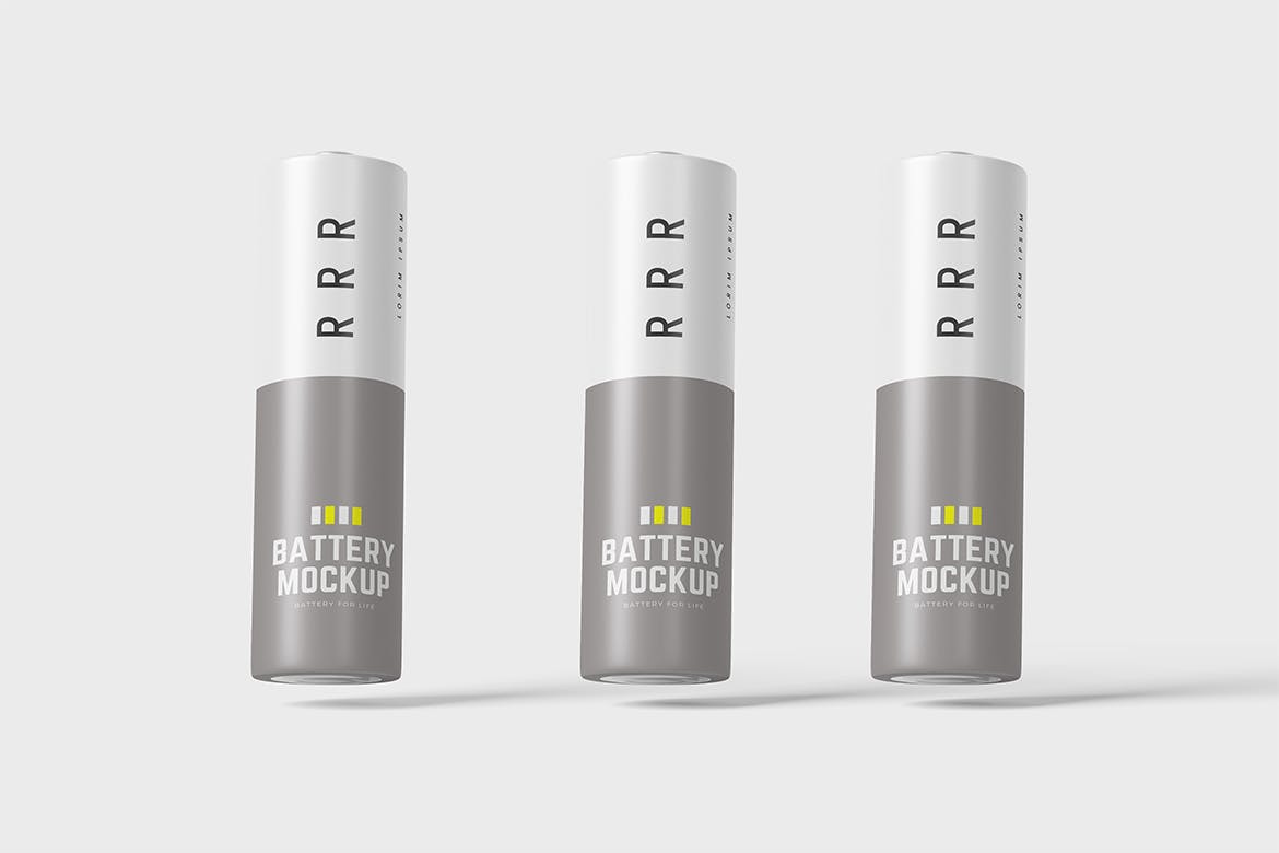 电池外观设计预览样机 Battery Mockup