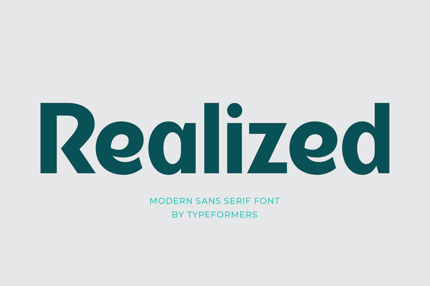 现代无衬线字体 Realized &#8211; Modern Sans Serif