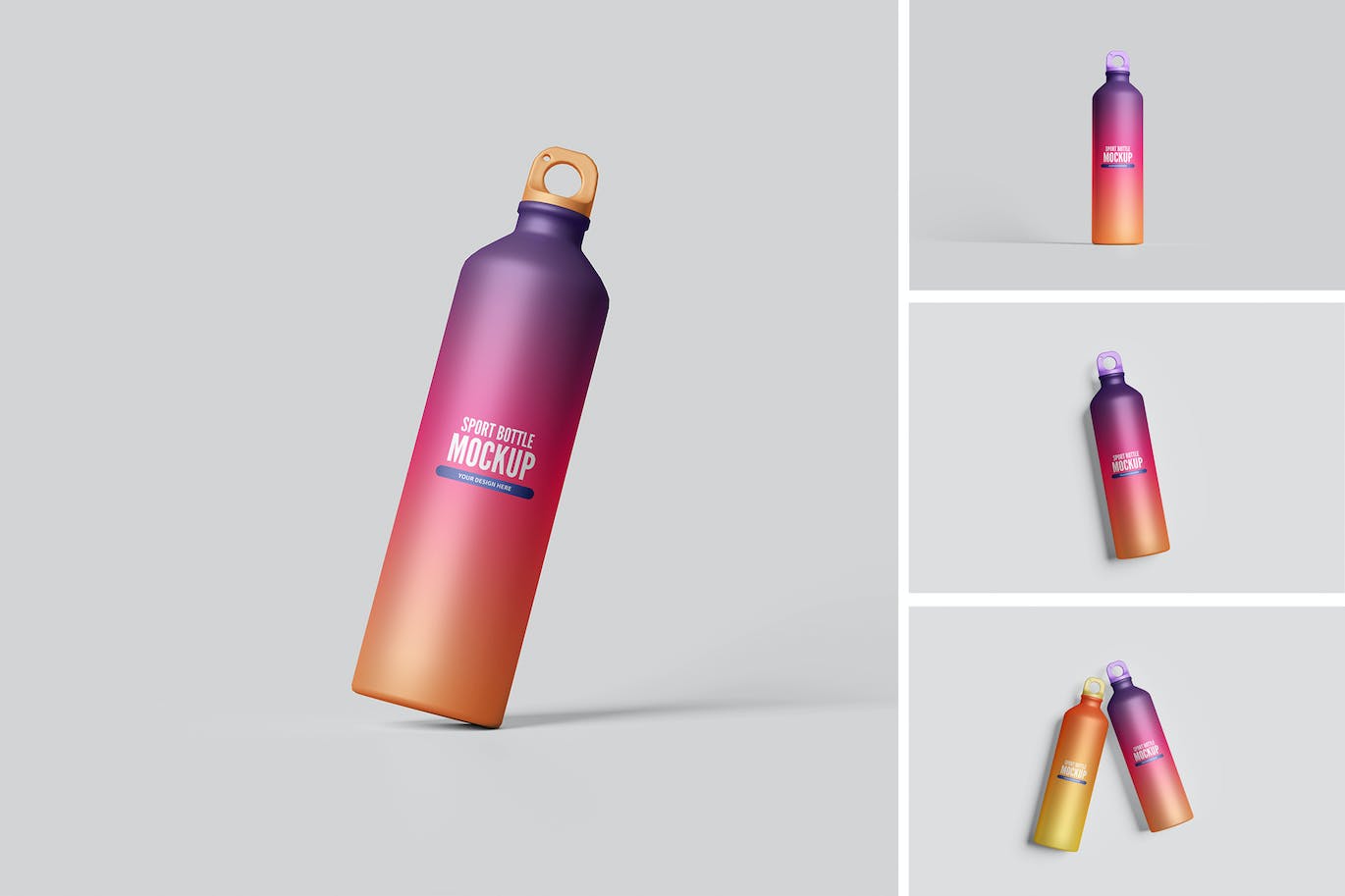 运动水杯样机模板 Sport Bottle Mockup