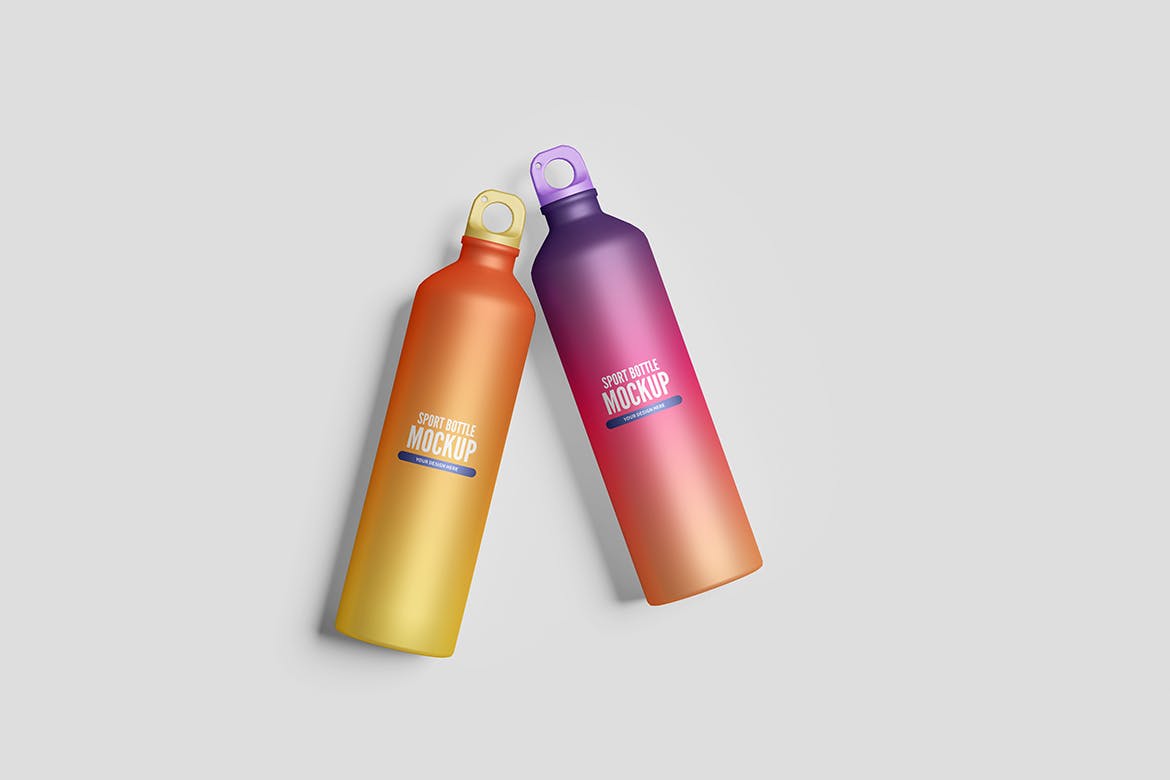 运动水杯样机模板 Sport Bottle Mockup